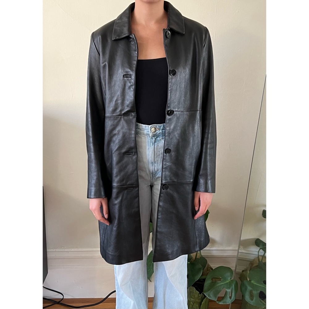 Leather Trench Coat